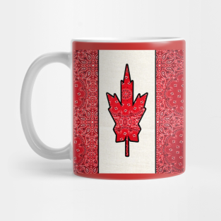 Canadian Pride Mug - Retro Canadian Flag by artbyomega